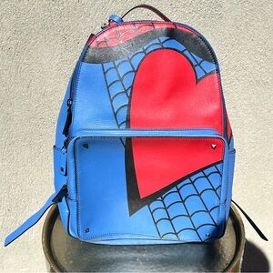 New Auth Valentino Garavani Studded Spiderman Leather Backpack Unisex $3775